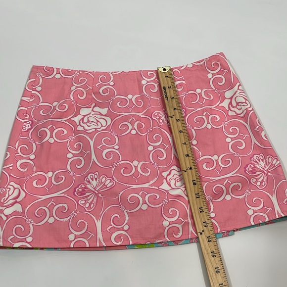 Vintage Lilly Pulitzer Reversible Wrap Mini Skirt Size 6 EUC - Picture 9 of 11
